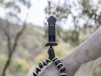 The Quad Lock Tripod Adaptor is great for taking still photos