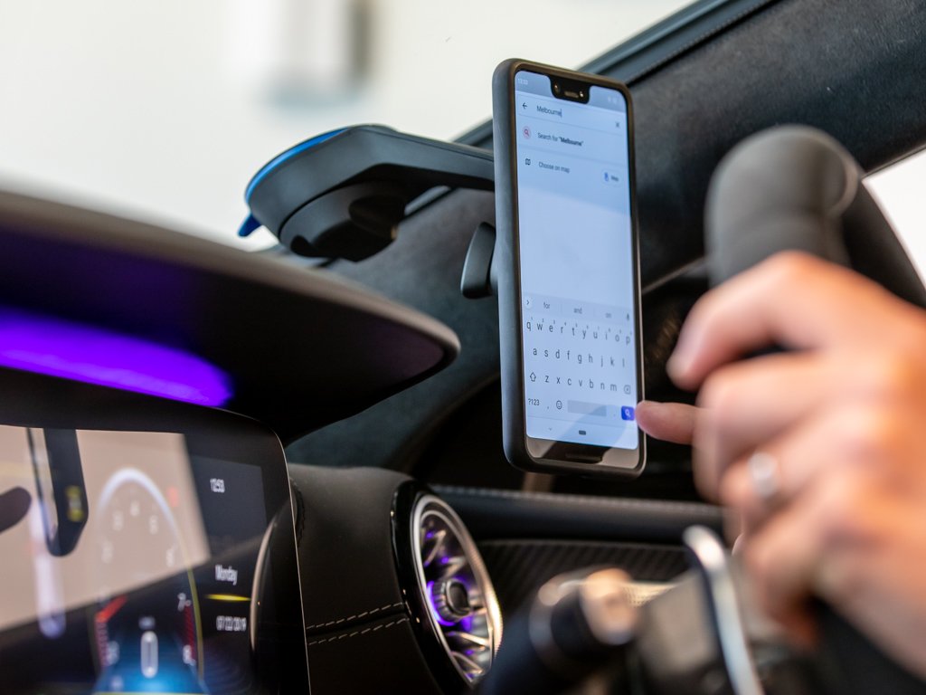 Easily Access Your Apps on the go with the Quad Lock Car Mount