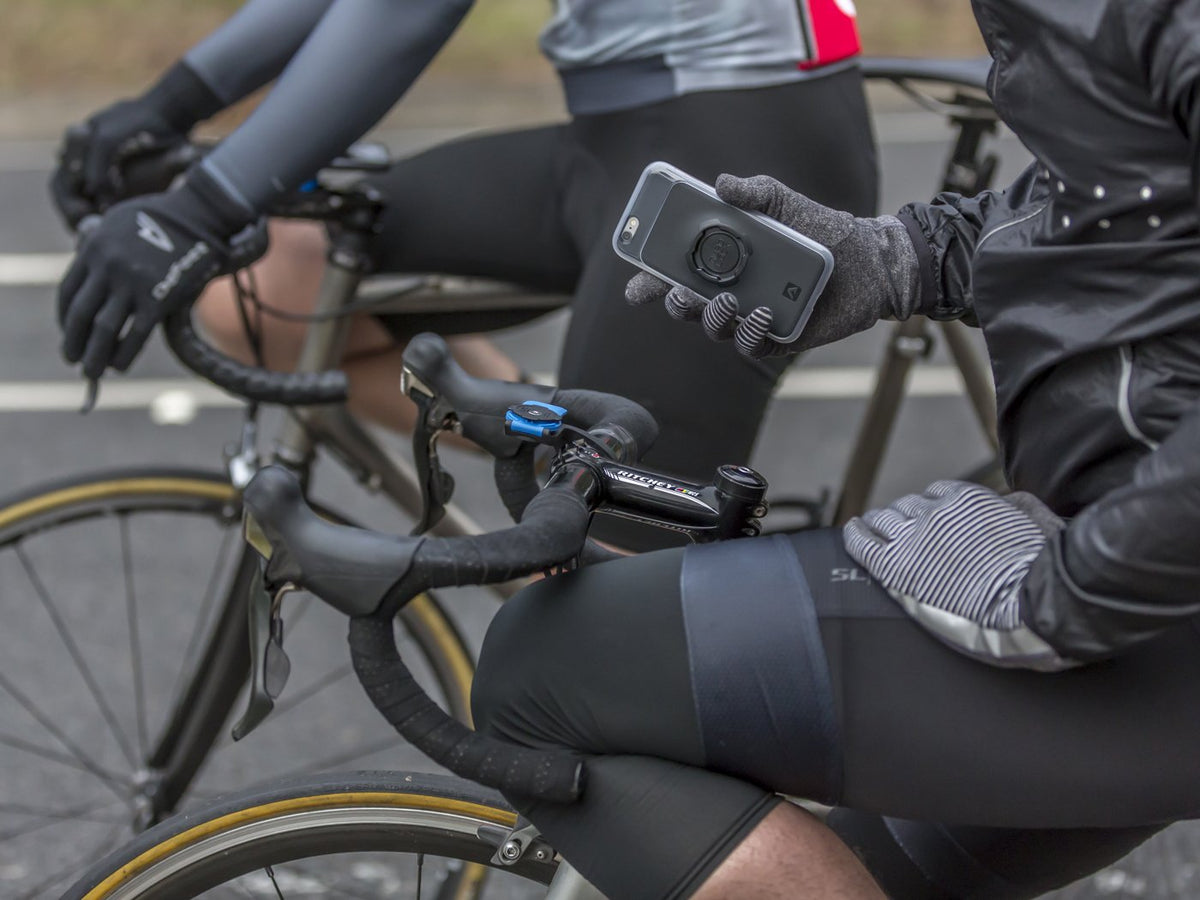 Road Bike with iPhone and Poncho Cover