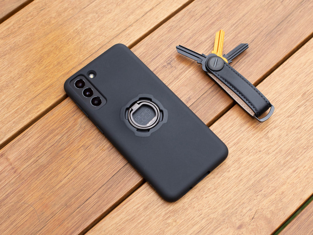 quad lock phone ring inserted into quad lock case