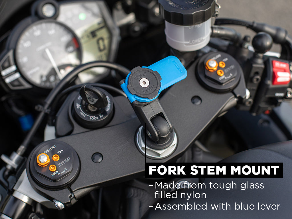 Quad Lock Fork Stem Mount for motorbikes