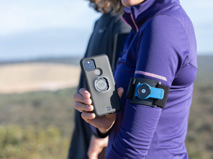 google pixel with quad lock running armband