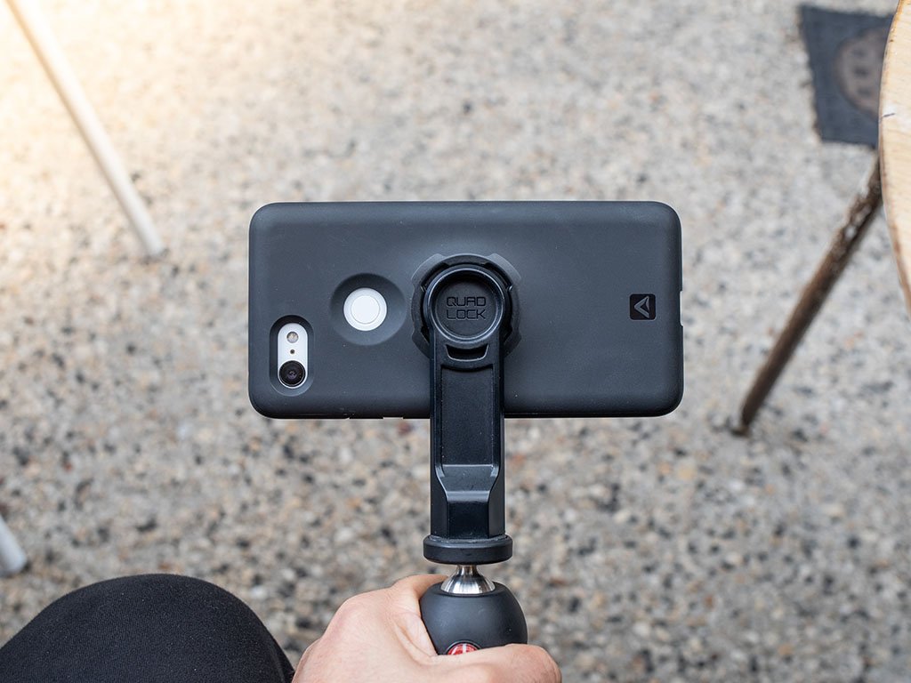quad lock pixel on tripod adaptor