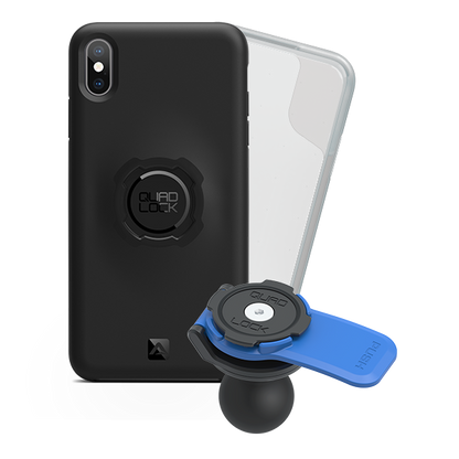 Quad Lock iPhone XS Max 1" Ball Adaptor Kit with Poncho