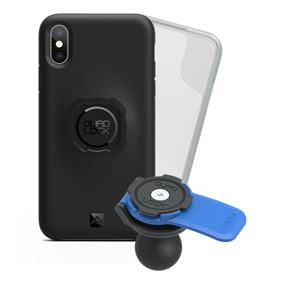 Quad Lock iPhone X/Xs 1" Ball Adaptor Kit with Poncho